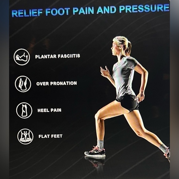 Walkhero Plantar Fasciitis Pain Relief Insoles High Arch Support Orthotic Shoes - Picture 9 of 9